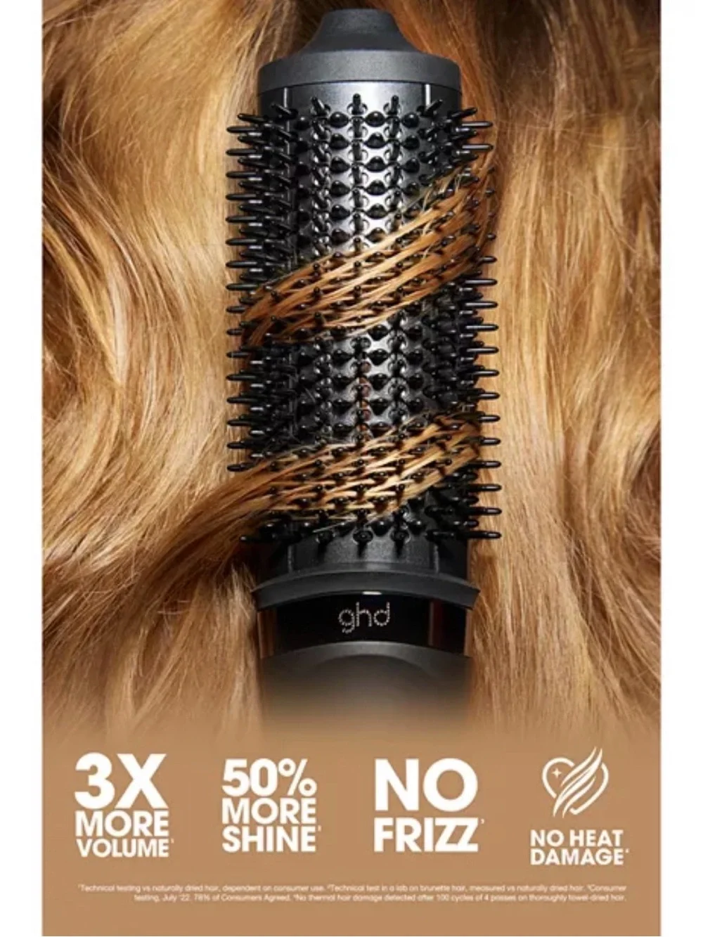GHD Duet Blowdry Hair Dryer Blow Dryer Brush Black 2-in-1 Wet to Blow Dried